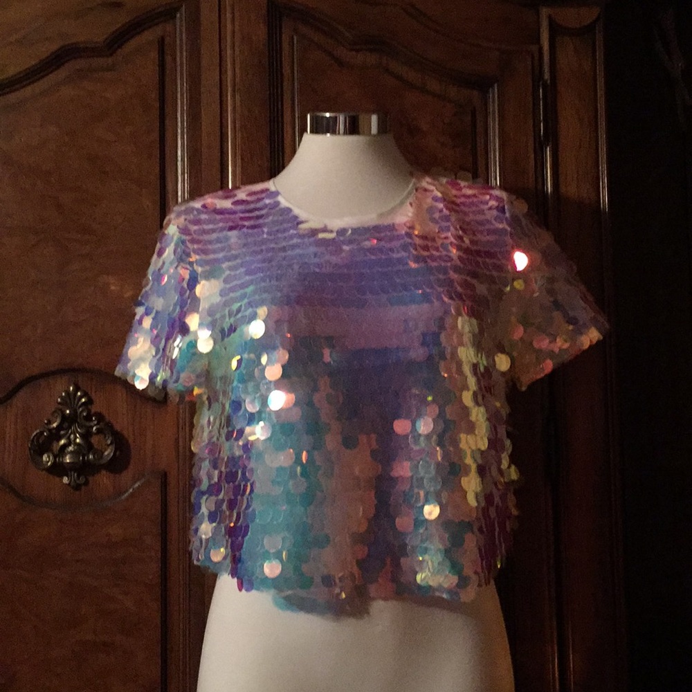 Brand New with Tags Mermaid Sequin Top
